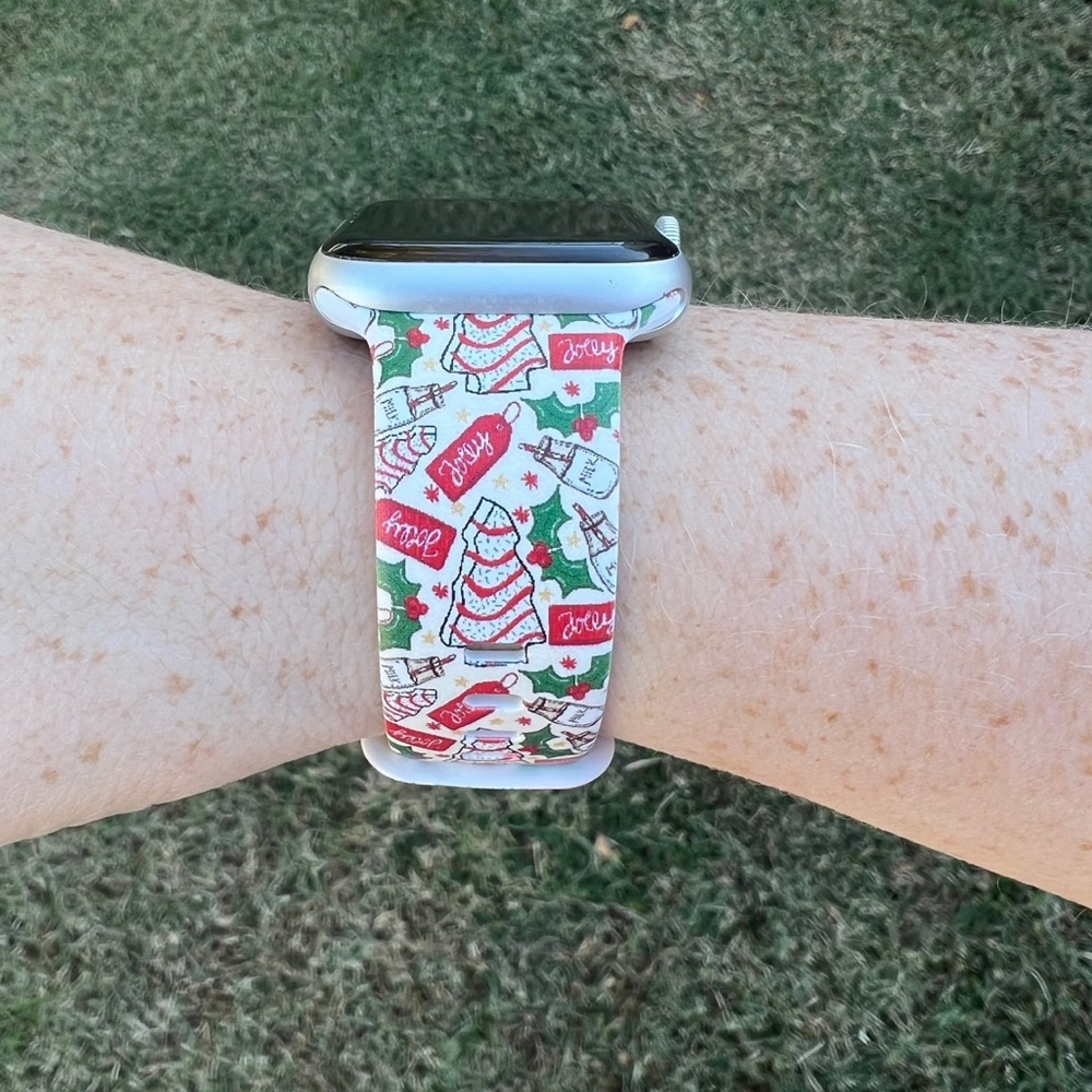 Christmas Cake watch band compatible with Apple Watches